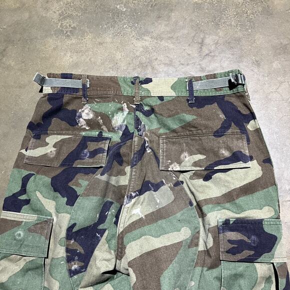 Vintage 80s US Army Camo Grunge Cargo Pants 30x32 - Picture 4 of 5